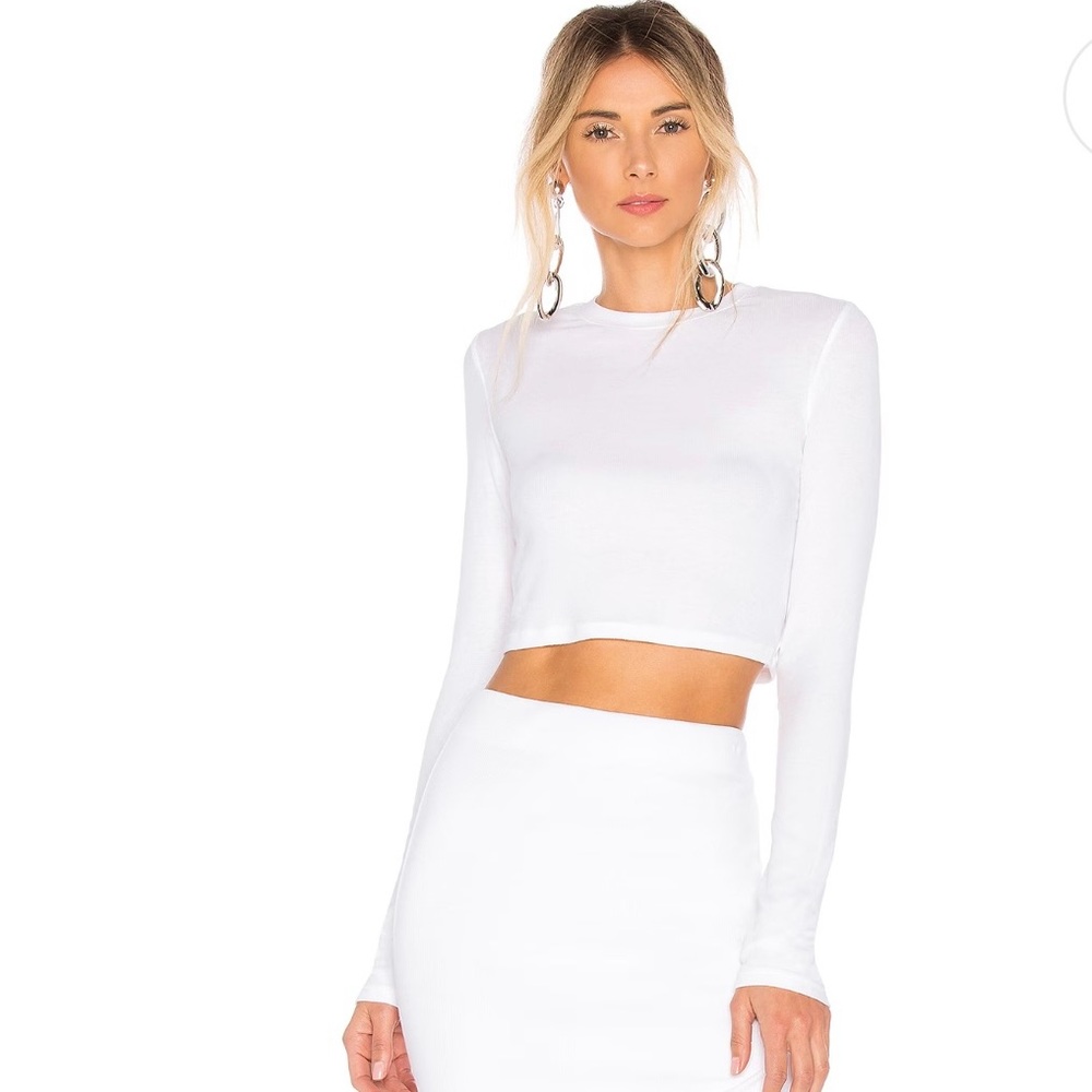 NWT cotton citizen Verona crop shirt in white